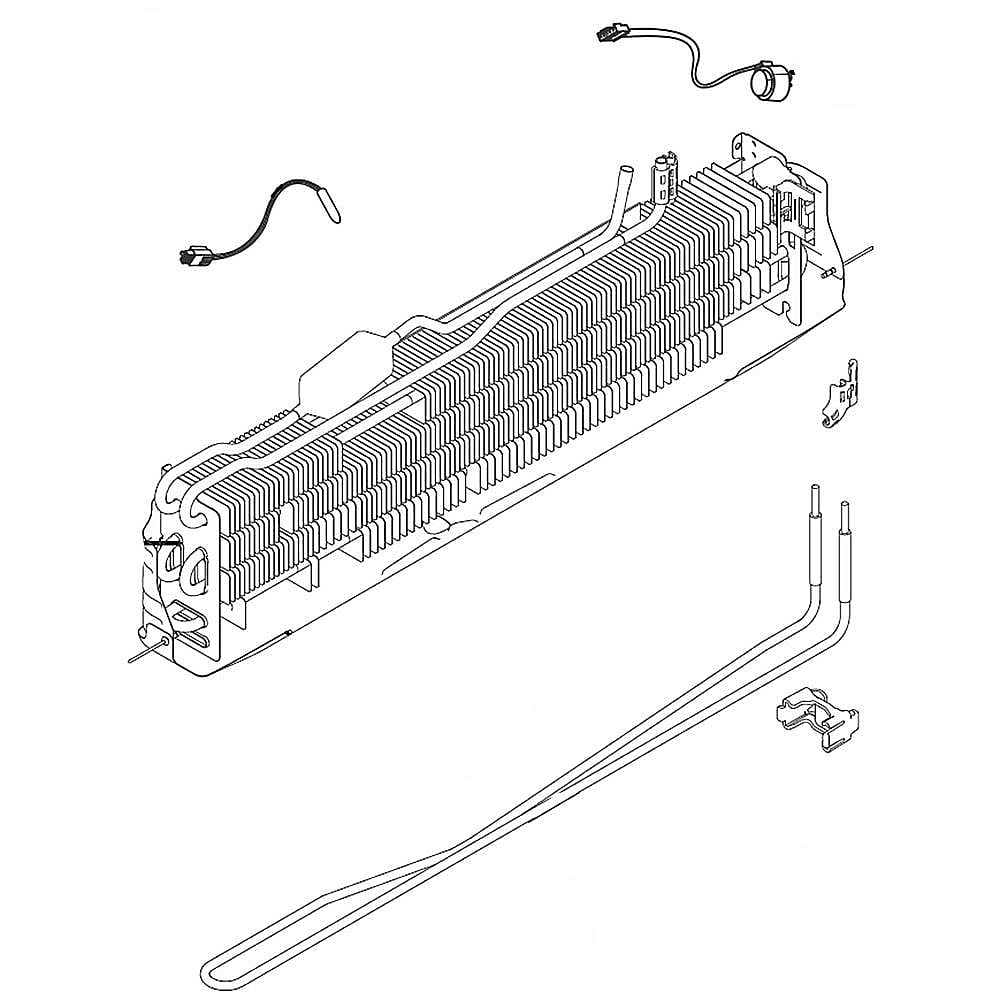 Part #da96-00631D, Refrigerator Freezer Evaporator / 26.18 x 8.27 x 2.95