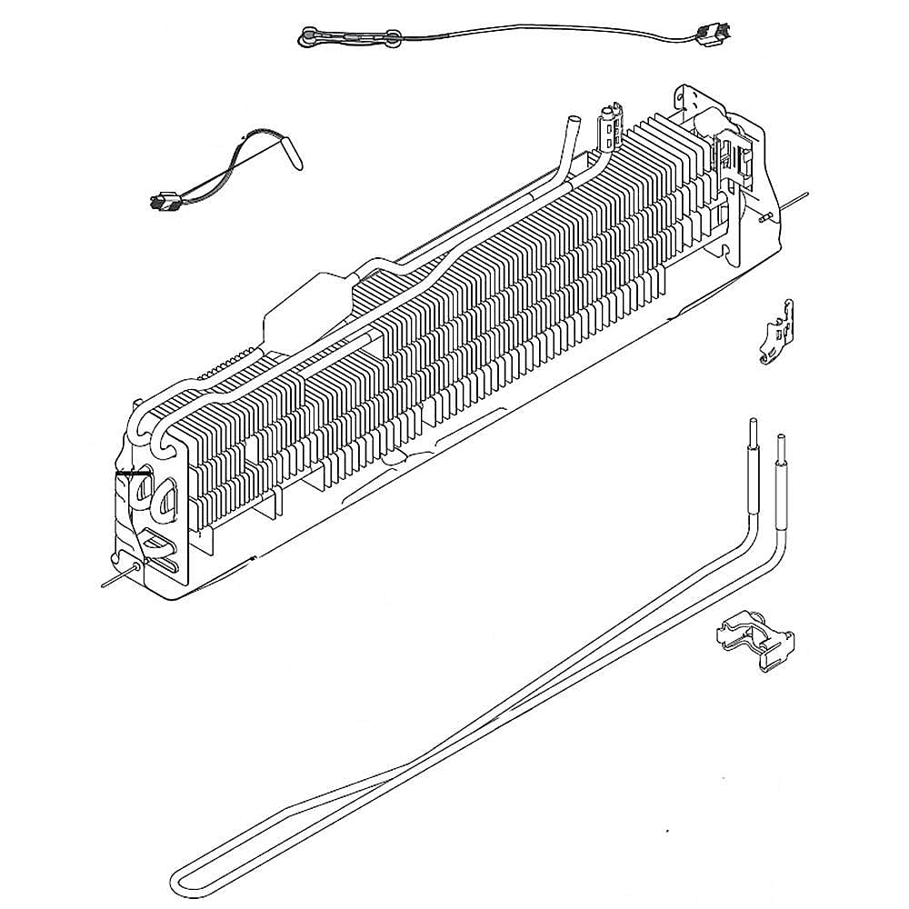 Part #da96-00631G, Refrigerator Evaporator Assembly