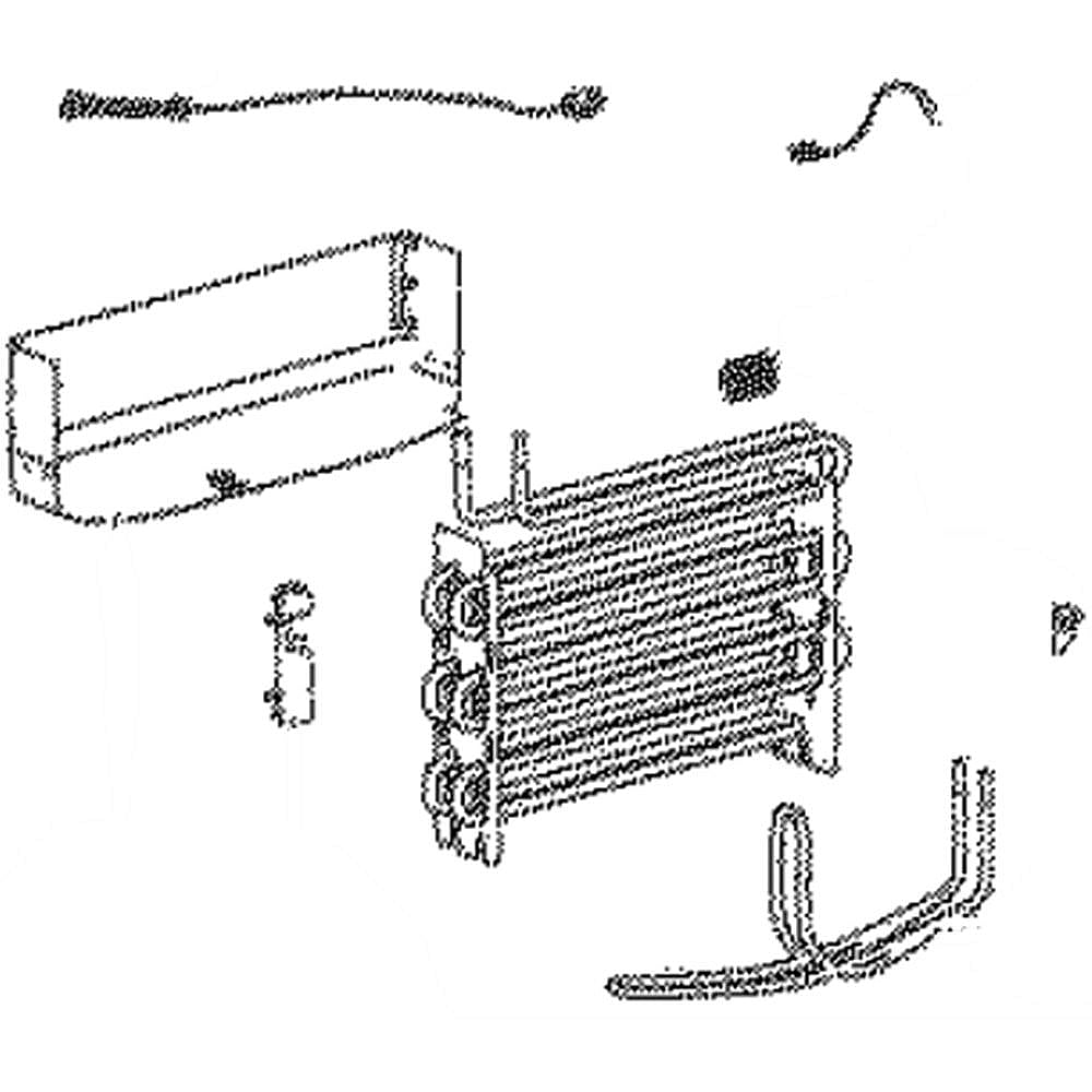 Part #da96-01001B, Refrigerator Evaporator