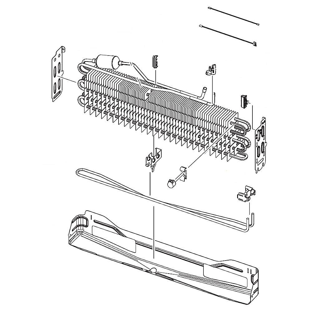 Part #da96-01408A, Refrigerator Evaporator