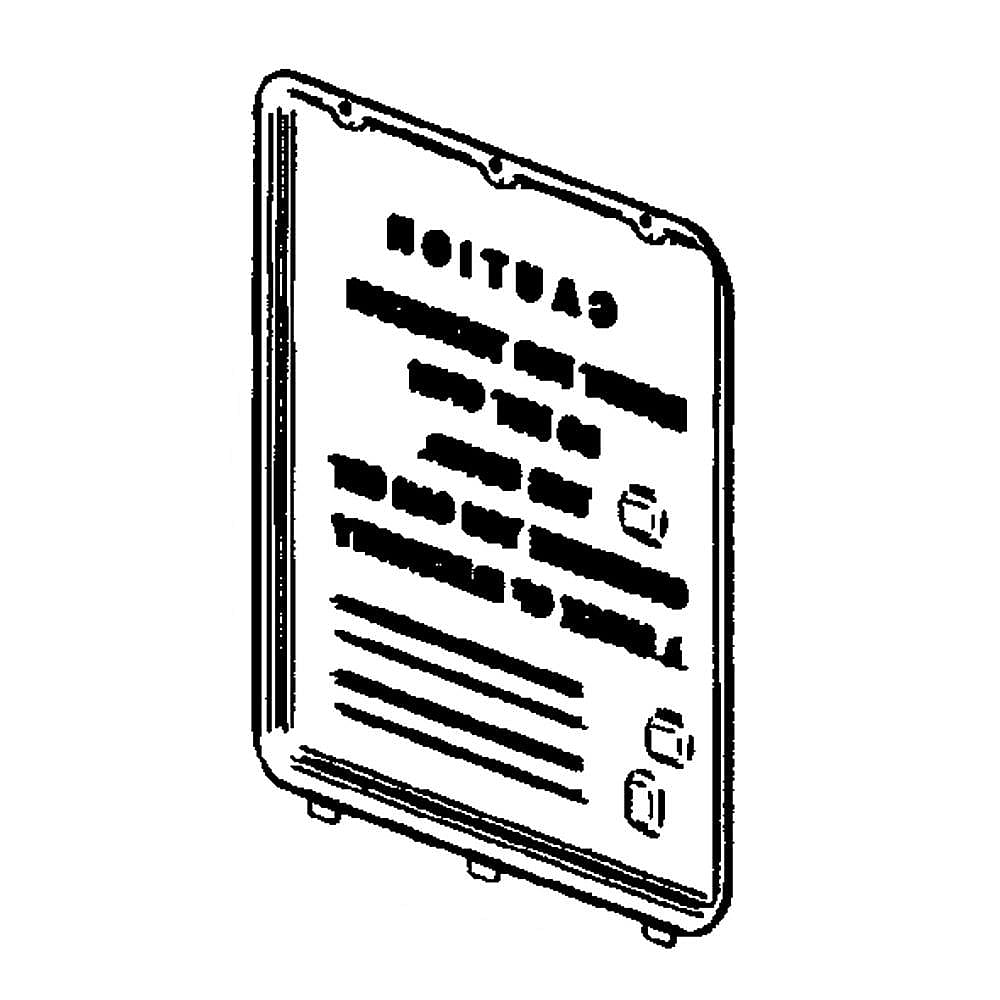 Photo of Samsung Part #da97-05031B, Refrigerator Pcb Cover from Repair Parts Direct