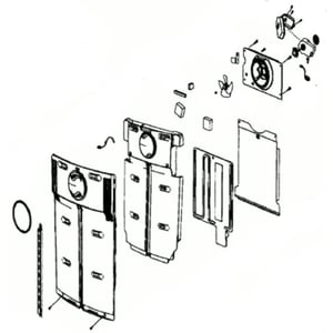 Refrigerator Fresh Food Evaporator Cover Assembly DA97-07185C