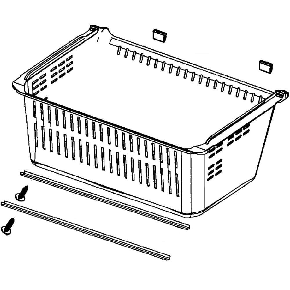 Samsung Part #da97-06276A, Refrigerator Freezer Drawer Box Tray Assembly | 47.00 x 32.00 x 19.00