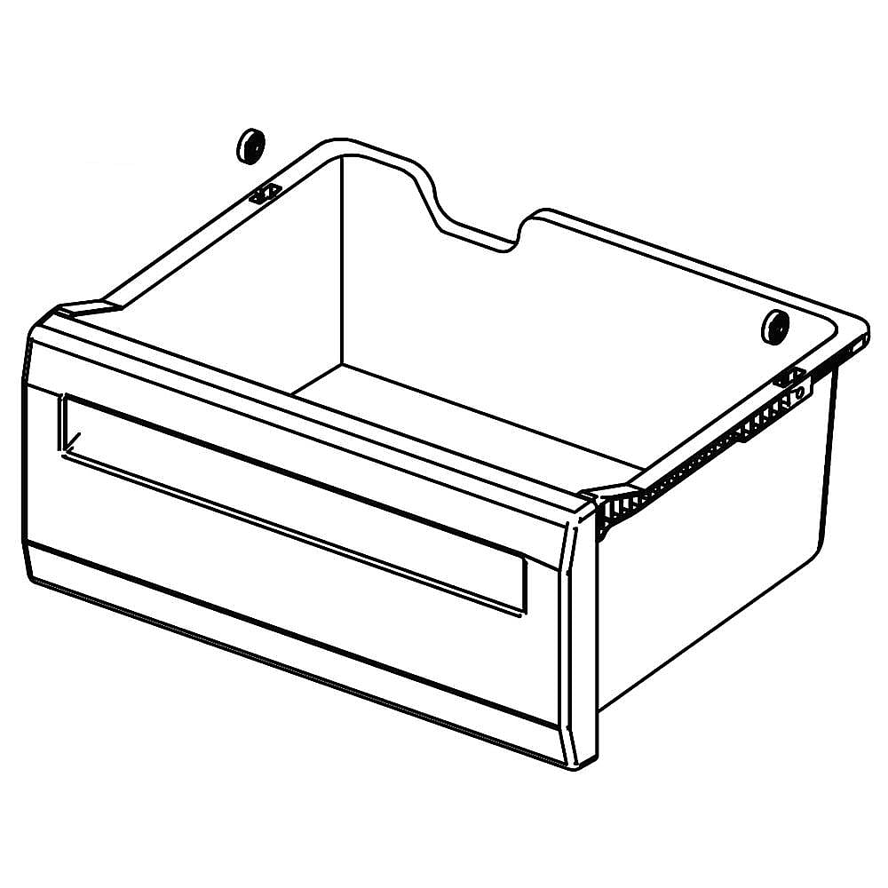 Samsung Part #da97-06441N, Refrigerator Crisper Drawer, Upper | 23.54 x 17.17 x 12.28