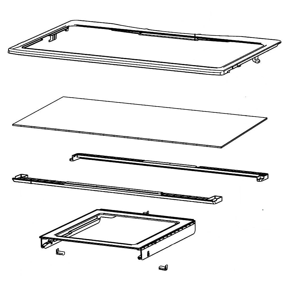 Refrigerator Shelf Assembly, Upper