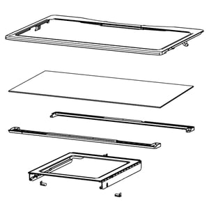 Refrigerator Shelf Assembly, Upper (replaces Da97-06685c) DA97-06685A