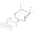 Refrigerator Crisper Drawer Assembly, Right for Samsung RFG237AARS/XAA-02 - Part DA97-07562B