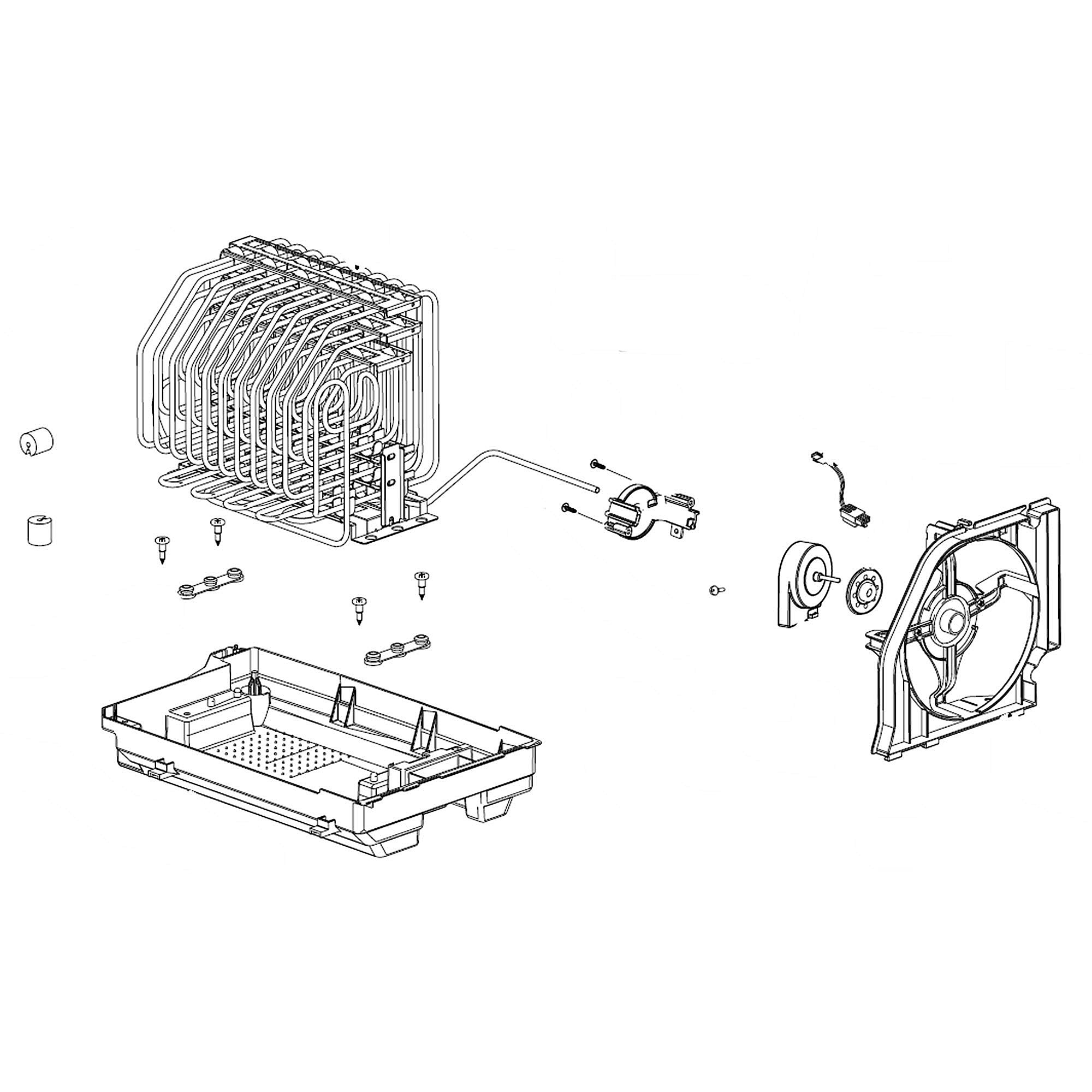 Part #da97-07756B, Refrigerator Tray Assembly