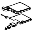 Refrigerator Door Hinge Cover, Left (black) for Kenmore Elite 40141009010 - Part DA97-08309C