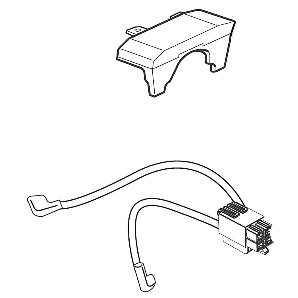 Part #da97-08310H, Refrigerator Compressor Overload Protector And Wire Harness / 5.59 x 1.38 x 1.30