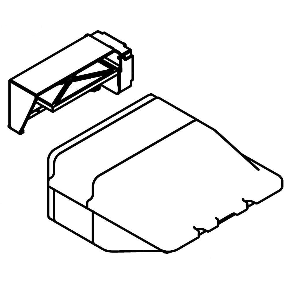Part #da97-08430A, Refrigerator Air Damper Assembly / 10.24 x 10.43 x 4.53
