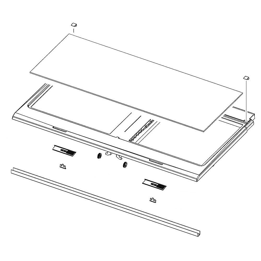 Refrigerator Crisper Drawer Cover Assembly