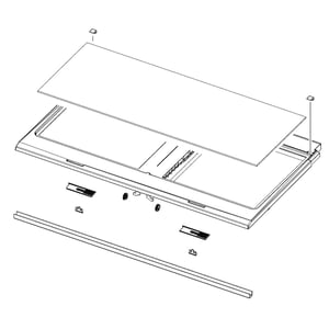 Refrigerator Crisper Drawer Cover Assembly DA97-08511D