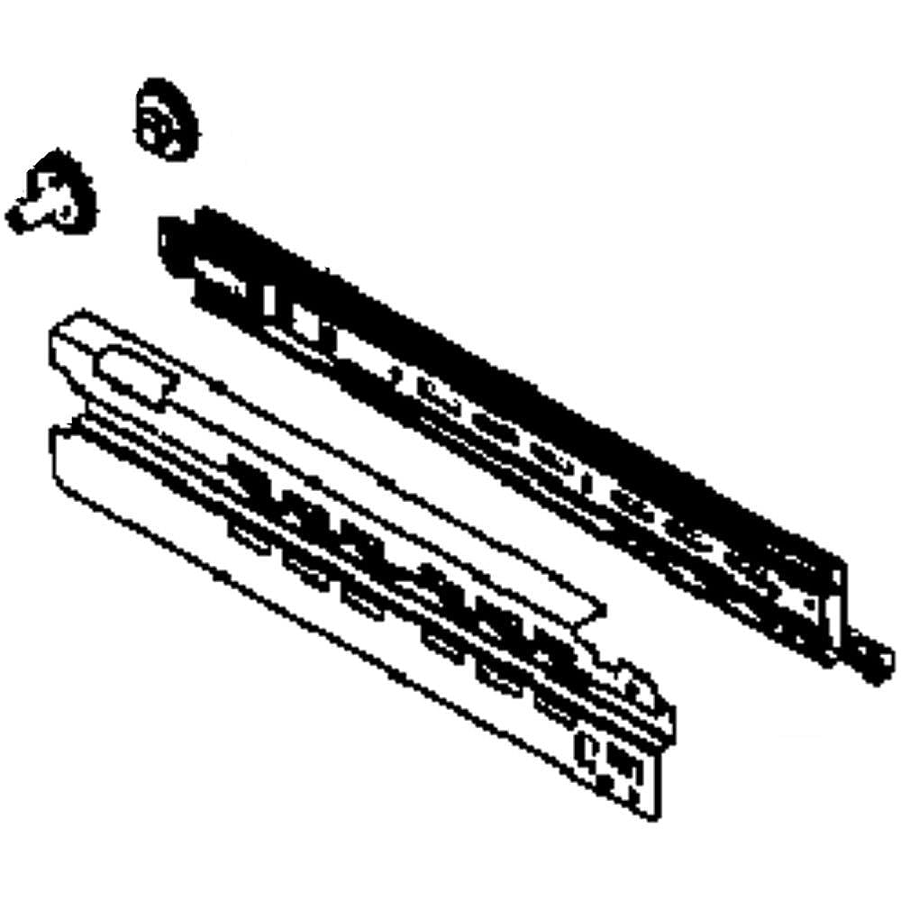 Photo of Samsung Part #da97-10595C, Rail-Lt-Rt from Repair Parts Direct