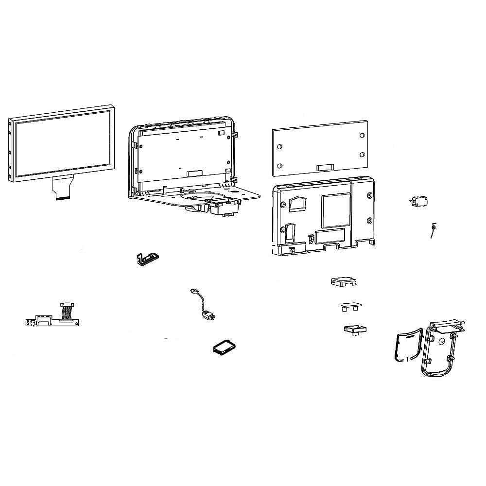 Part #da97-11565A, Refrigerator Dispenser Display Assembly