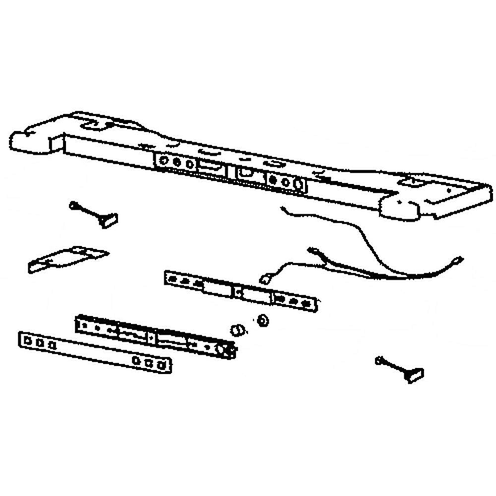 Part #da97-11802W, Refrigerator User Interface And Top Cover Assembly / 34.00 x 9.50 x 7.00