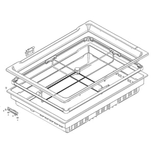 Refrigerator Flexzone Drawer Assembly DA97-11930B