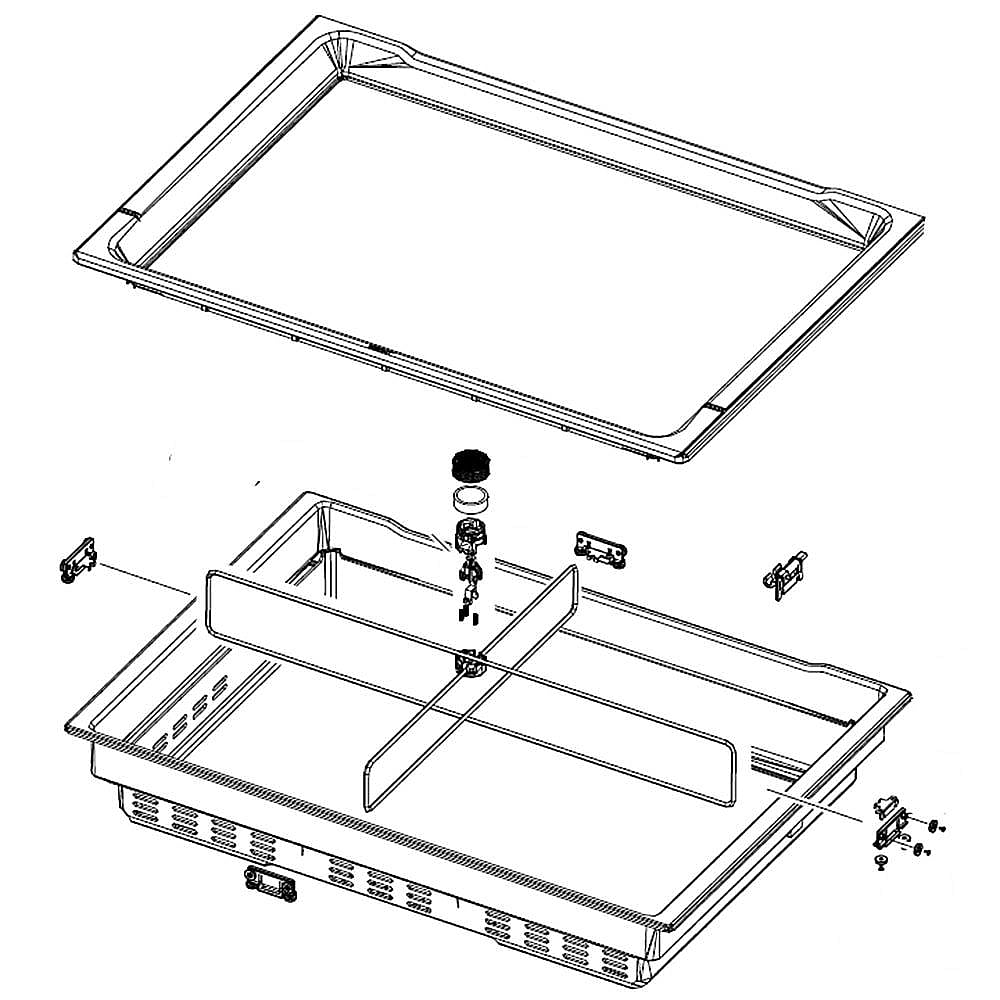 Part #da97-11930D, Refrigerator Flexzone Drawer Assembly