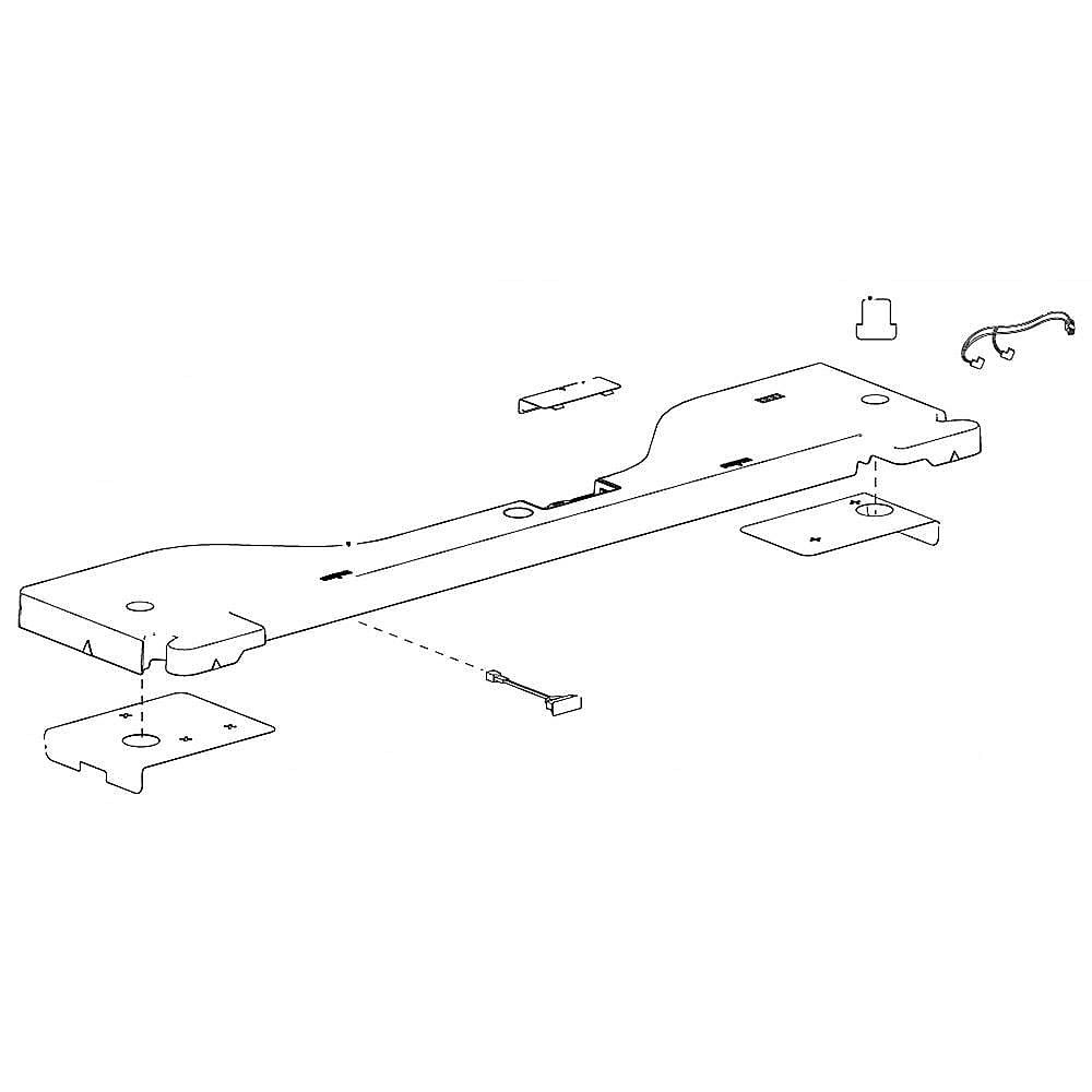 Part #da97-12527P, Refrigerator Table, Upper