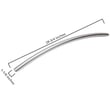 Refrigerator Freezer Door Handle for Samsung RF260BEAESP/AA-01 - Part DA97-12712C