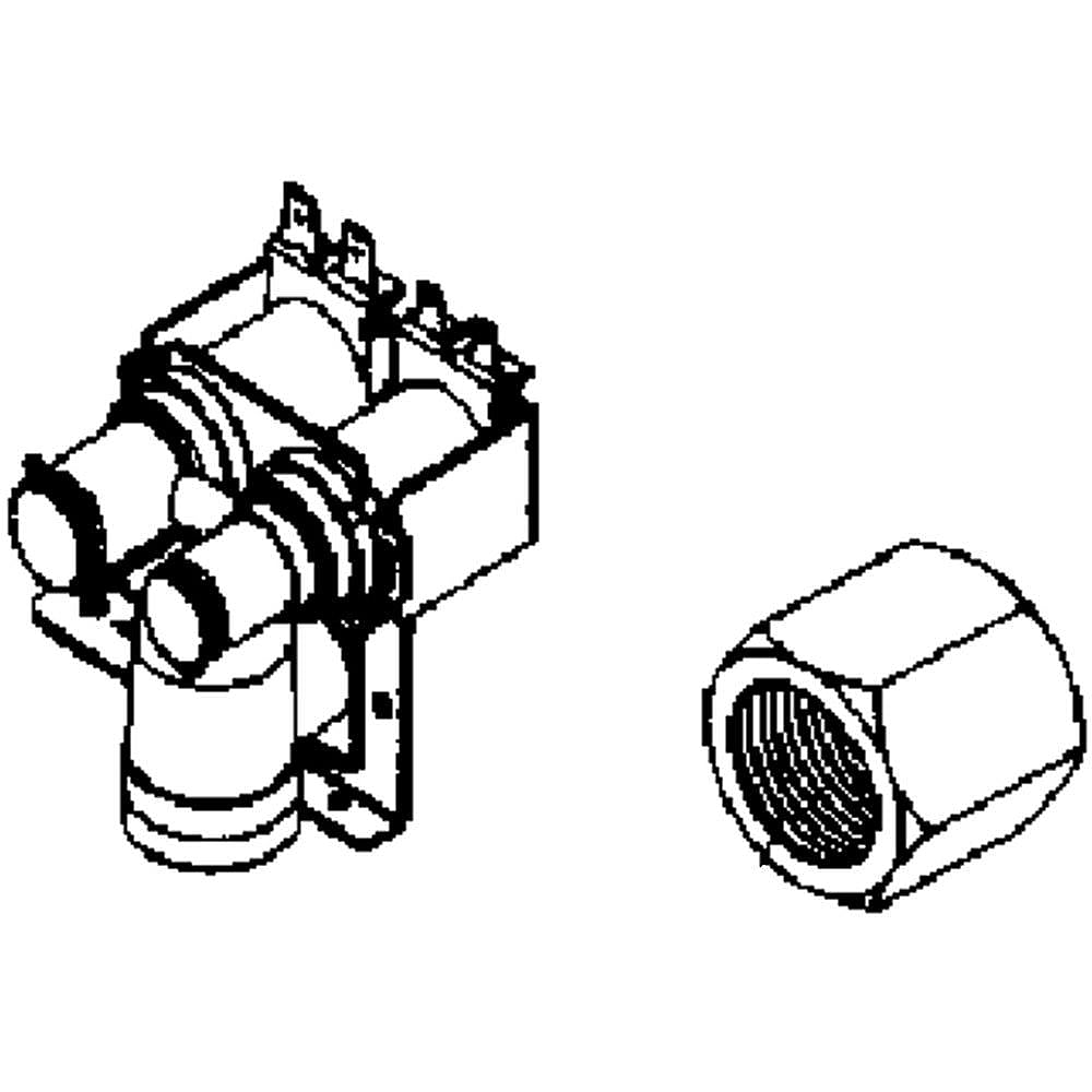 Samsung Part #da97-13268A, Refrigerator Water Inlet Valve | 9.84 x 5.91 x 3.54