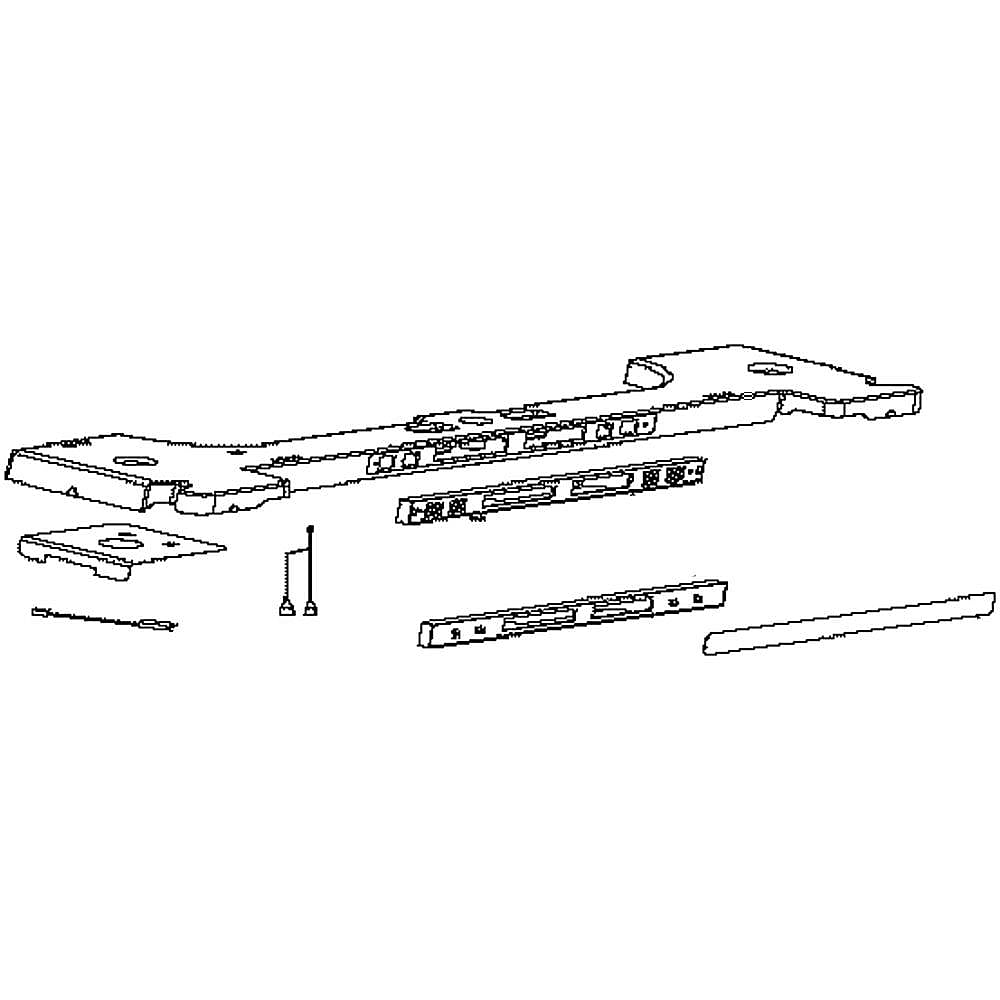 Part #da97-13287A, Refrigerator User Interface And Top Cover Assembly