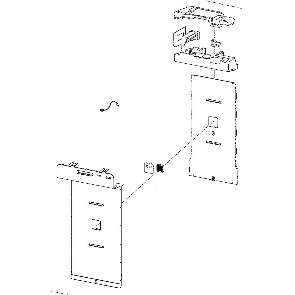 Part #da97-13749D, Samsung Refrigerator Air Damper Control Assembly / 37.40 x 19.88 x 9.65