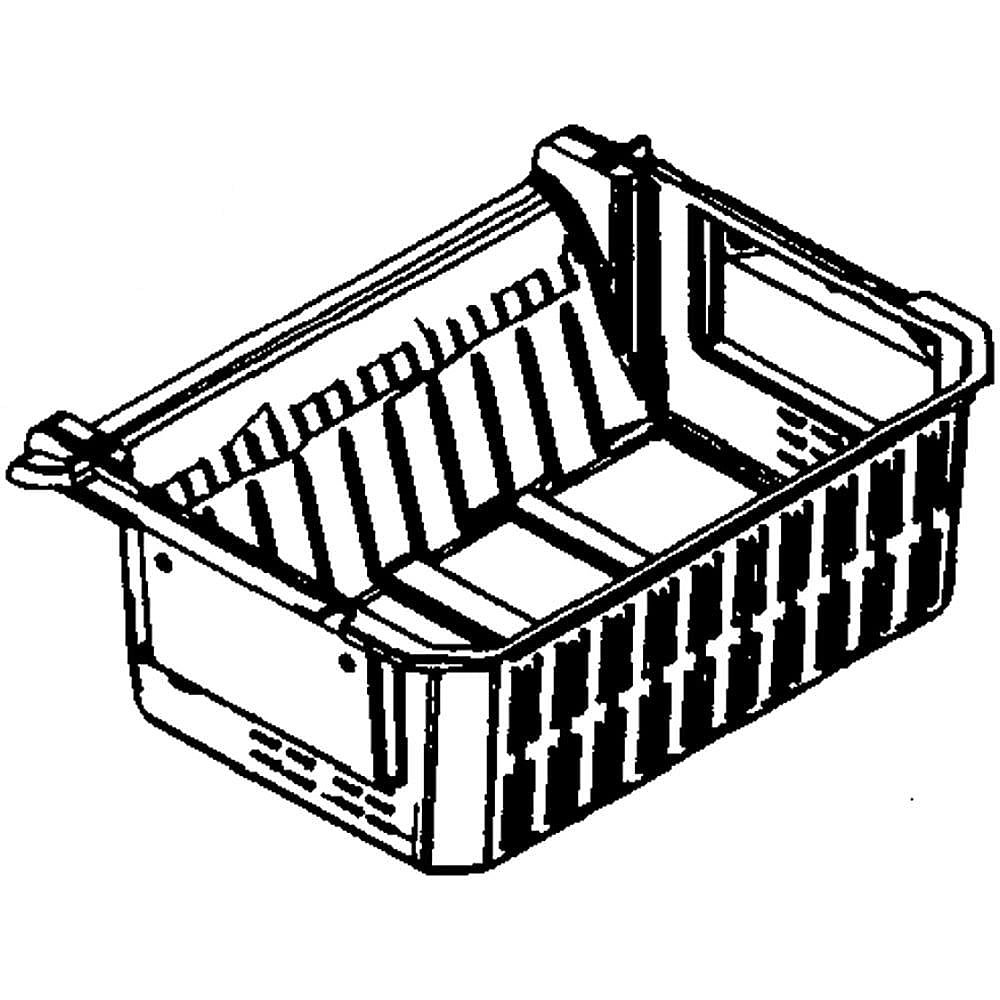 Part #da97-13774A, Refrigerator Freezer Basket Assembly, Lower