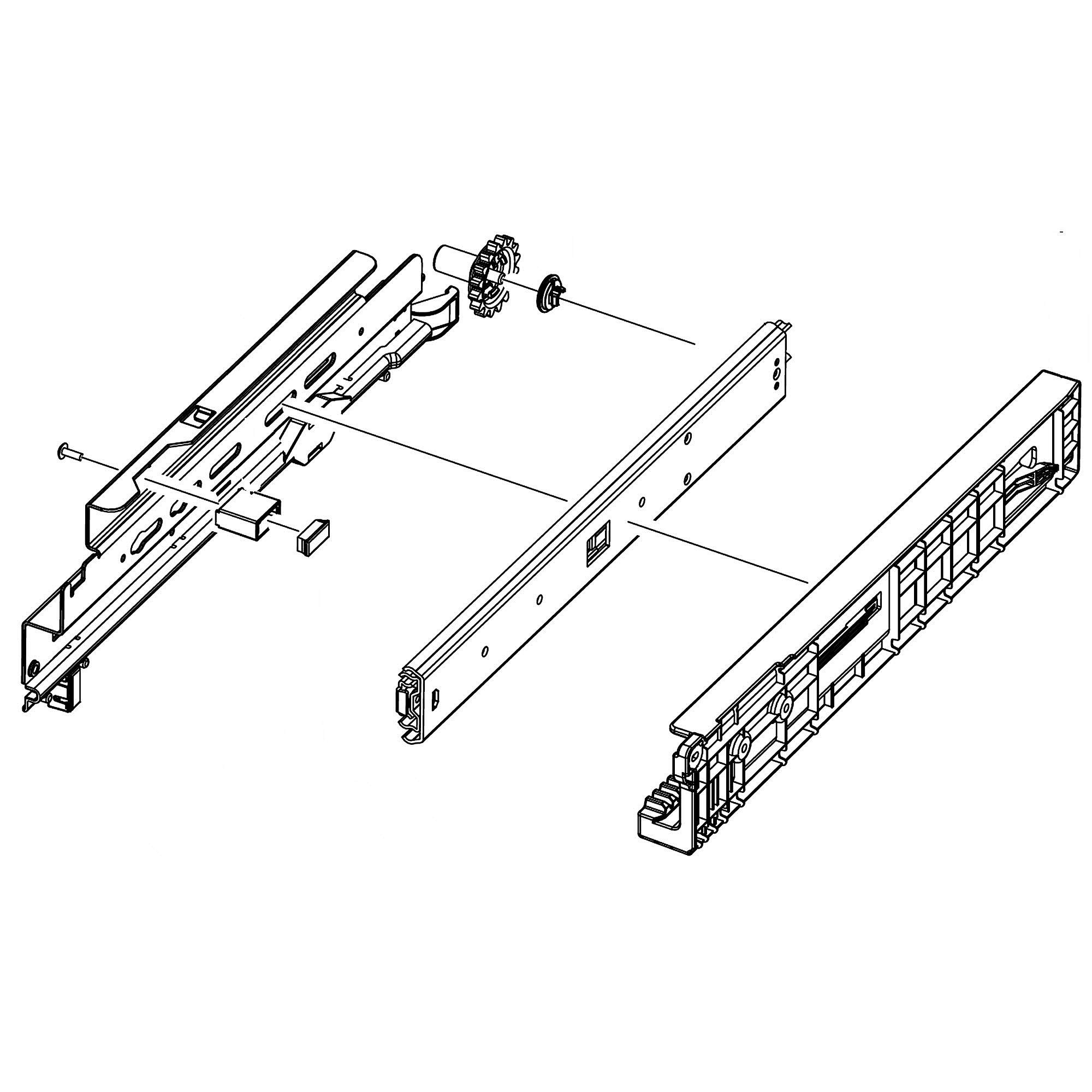 Part #da97-13780C, Rail-Middle