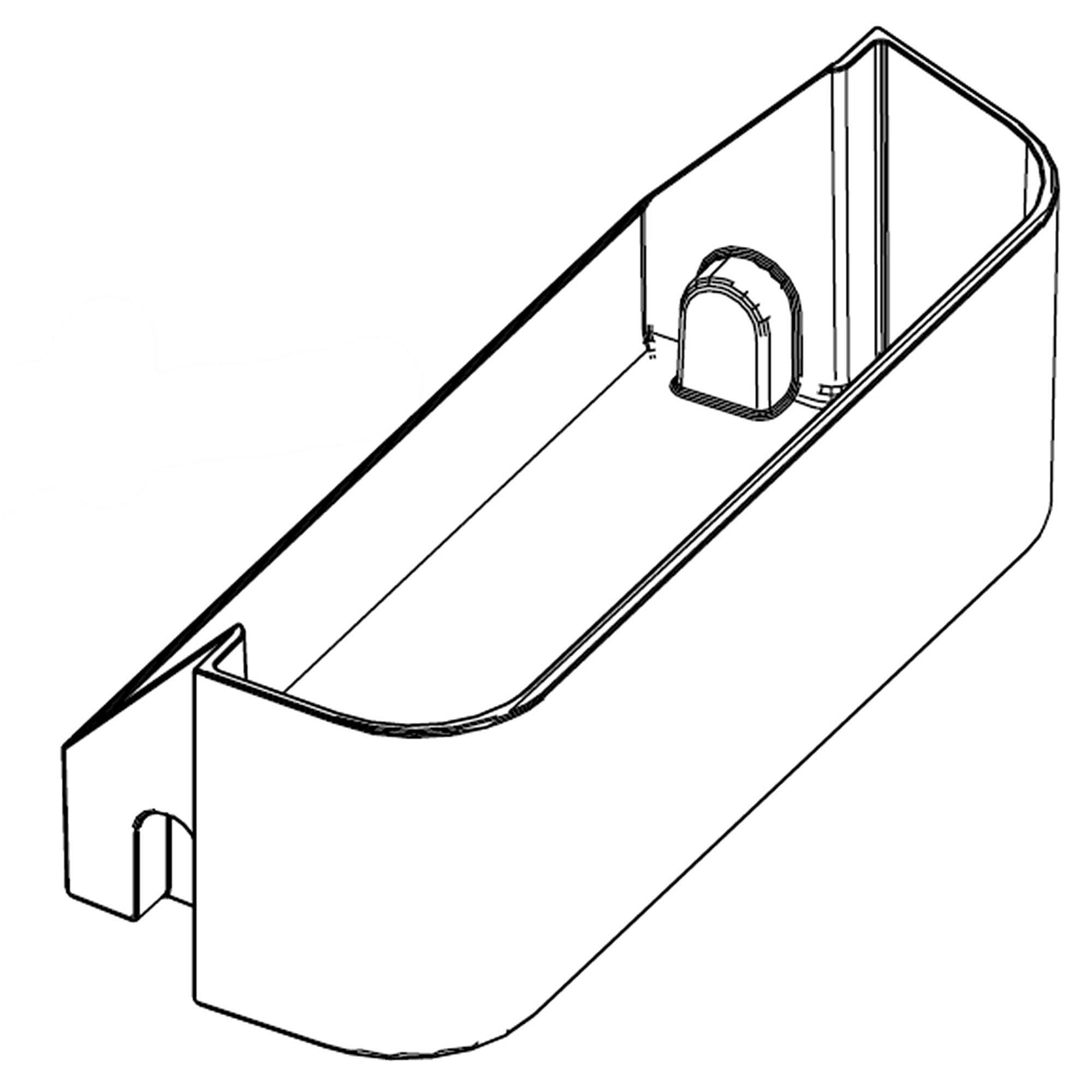 Part #da97-13818D, Refrigerator Left Door Bin, Center