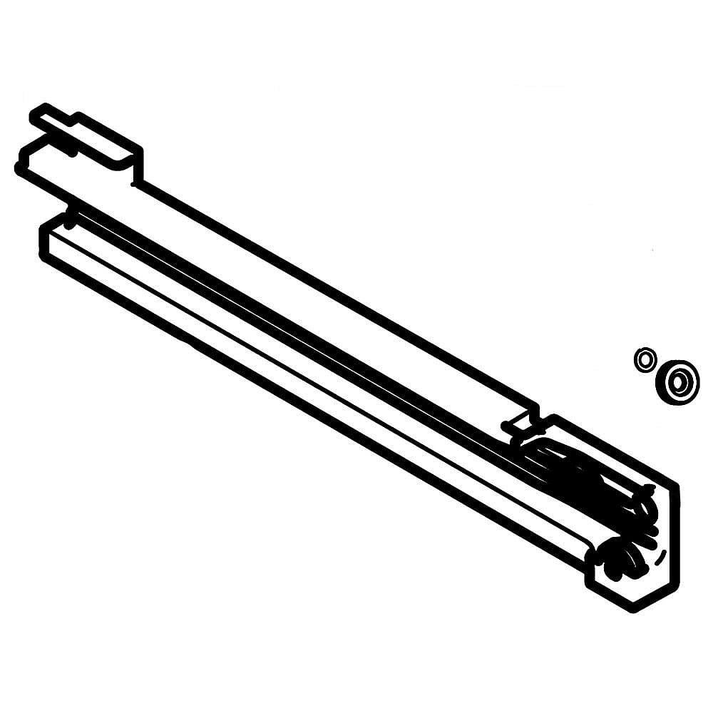 Part #da97-13837A, Refrigerator Pantry Drawer Slide Rail, Right / 11.65 x 2.17 x 1.57