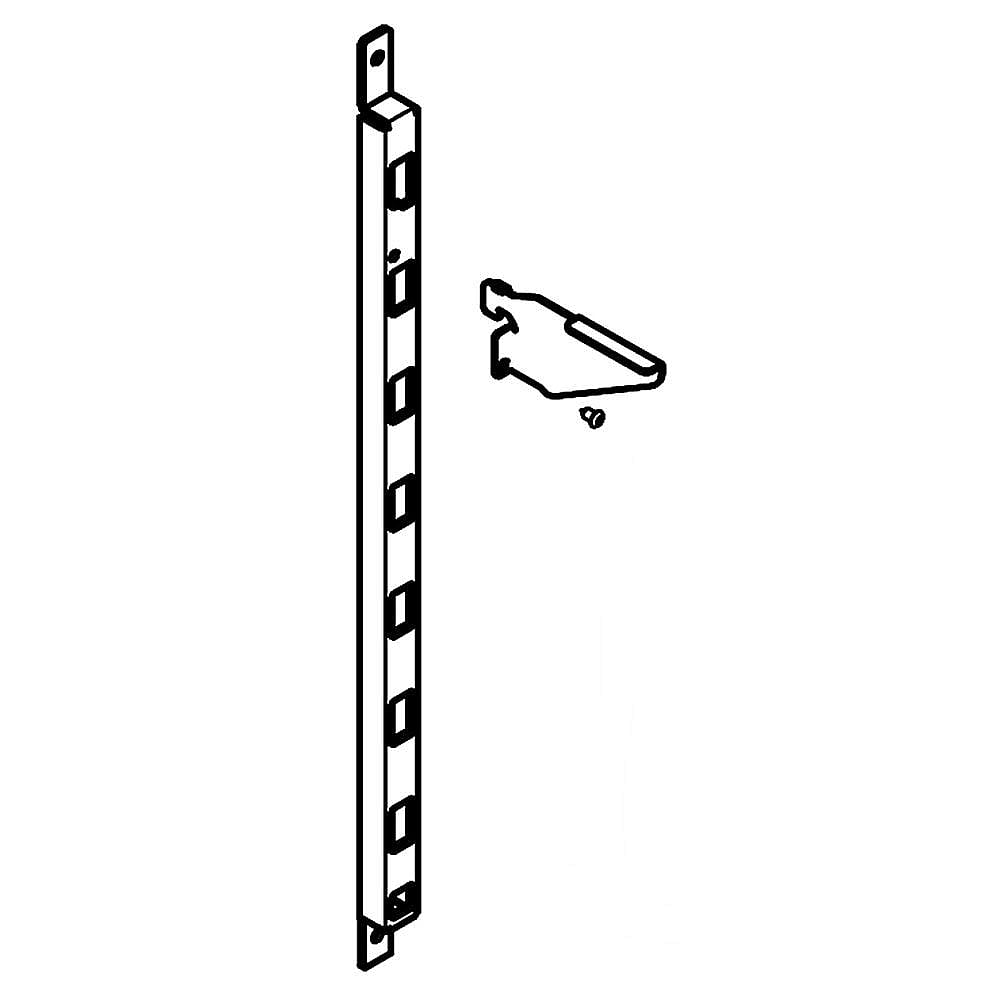 Part #da97-13844B, Refrigerator Shelf Support / 16.93 x 0.79 x 0.59