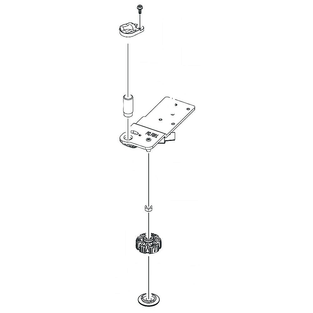 Part #da97-14046B, Refrigerator Door Hinge, Lower