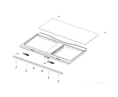 Refrigerator Crisper Drawer Cover Assembly DA97-14303A