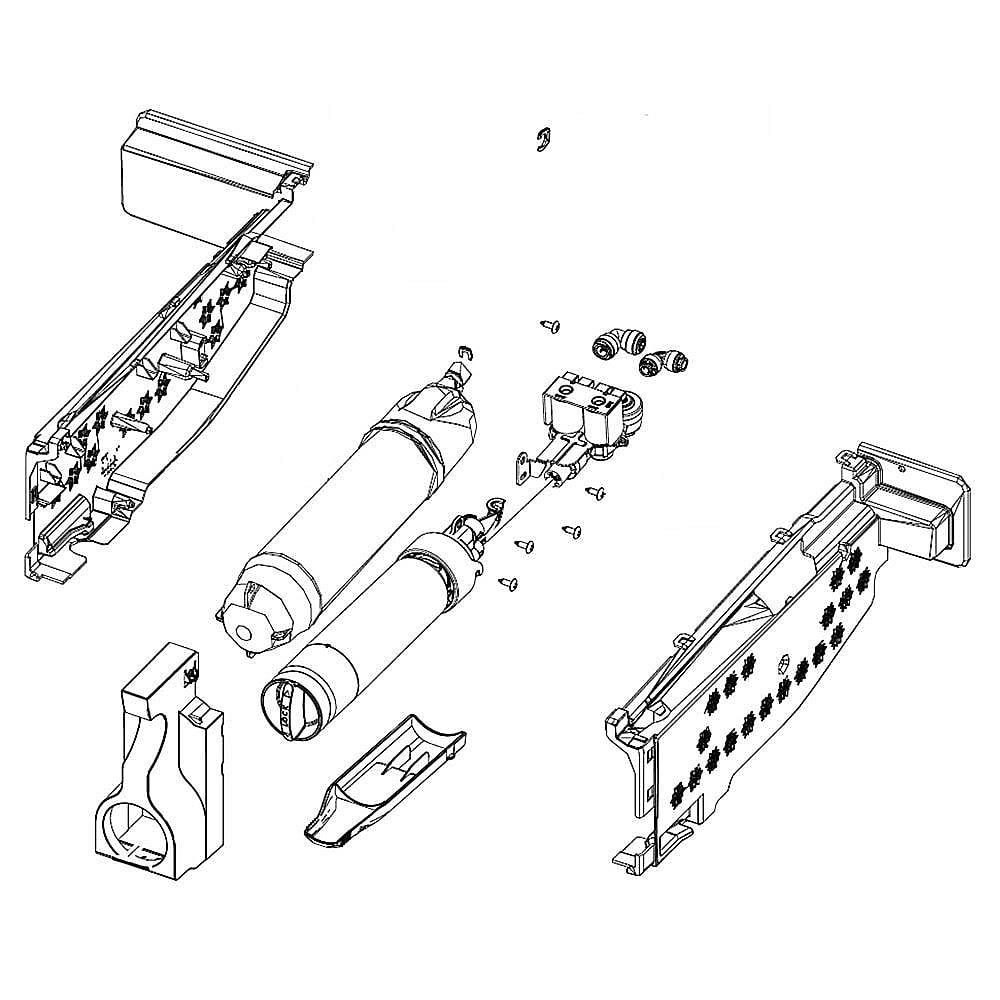 Refrigerator Water Filter Housing Assembly