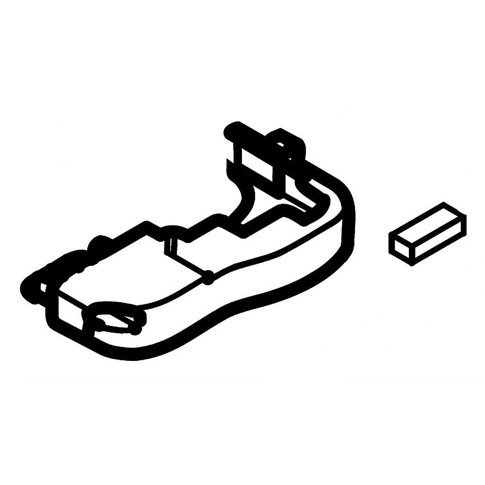 Part #da97-14538A, Refrigerator Leveling Leg Cover, Right / 5.98 x 1.50 x 4.02