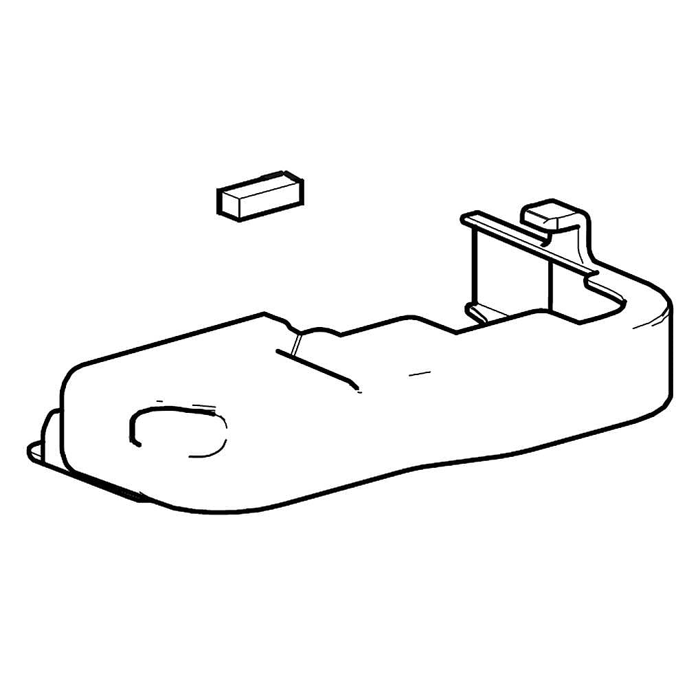 Part #da97-14538B, Refrigerator Leveling Leg Cover, Right / 5.55 x 2.80 x 0.83