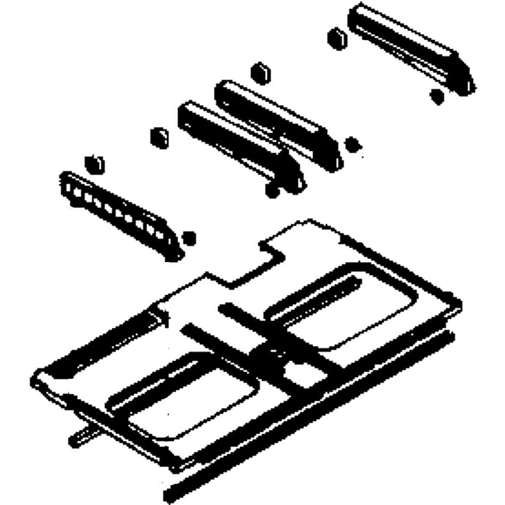 Part #da97-14599A, Refrigerator Pantry Shelf