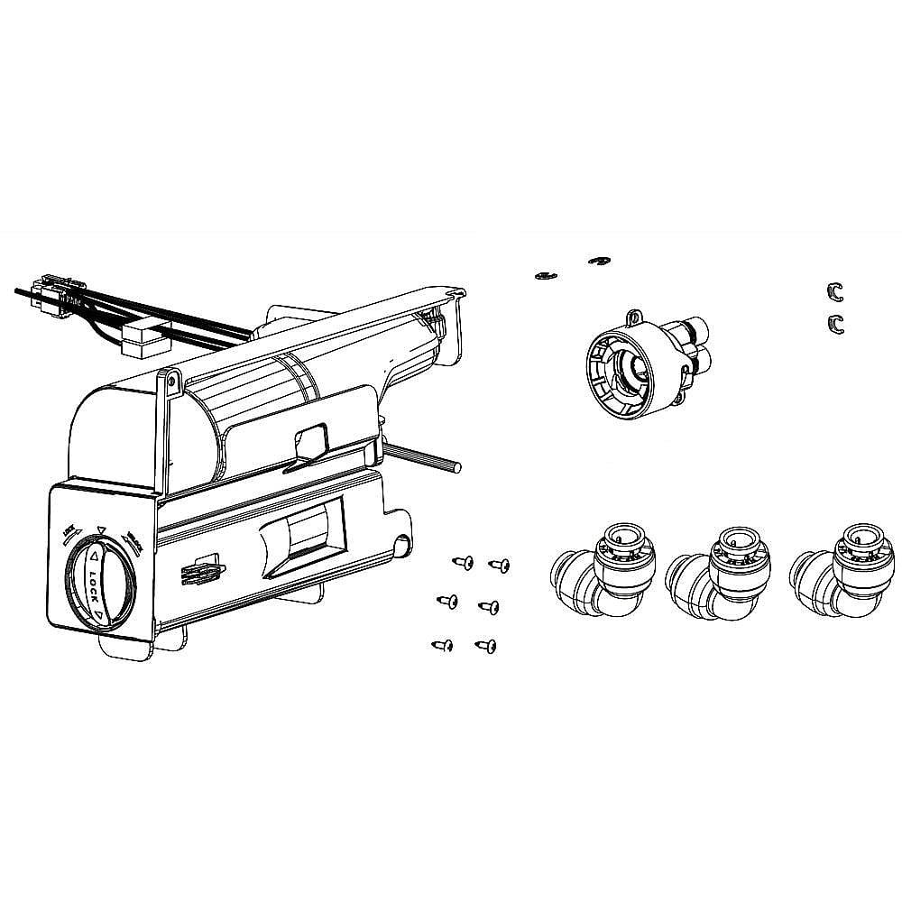 Refrigerator Water Filter Housing Assembly