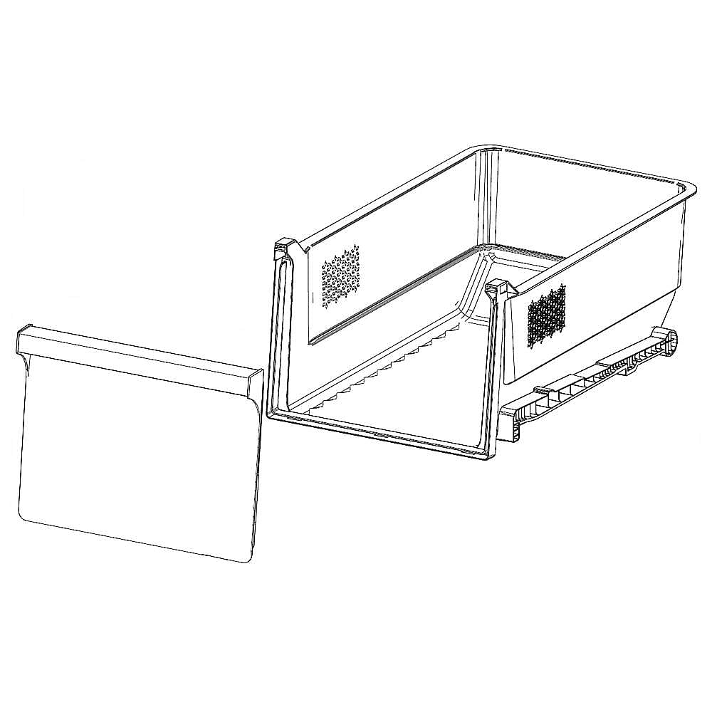 Part #da97-14709A, Refrigerator Freezer Basket Assembly, Upper