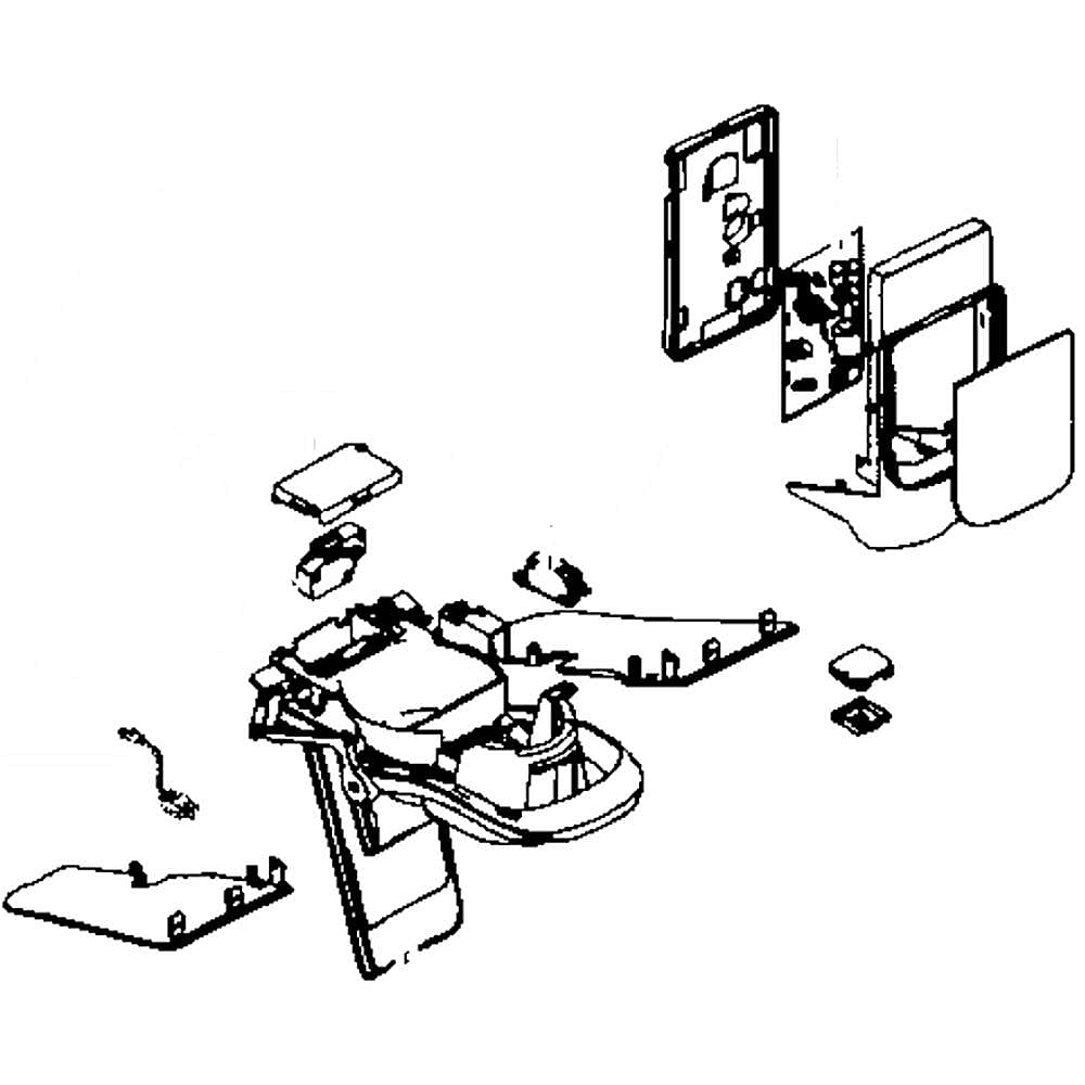 Part #da97-14769B, Refrigerator Dispenser Cover Assembly
