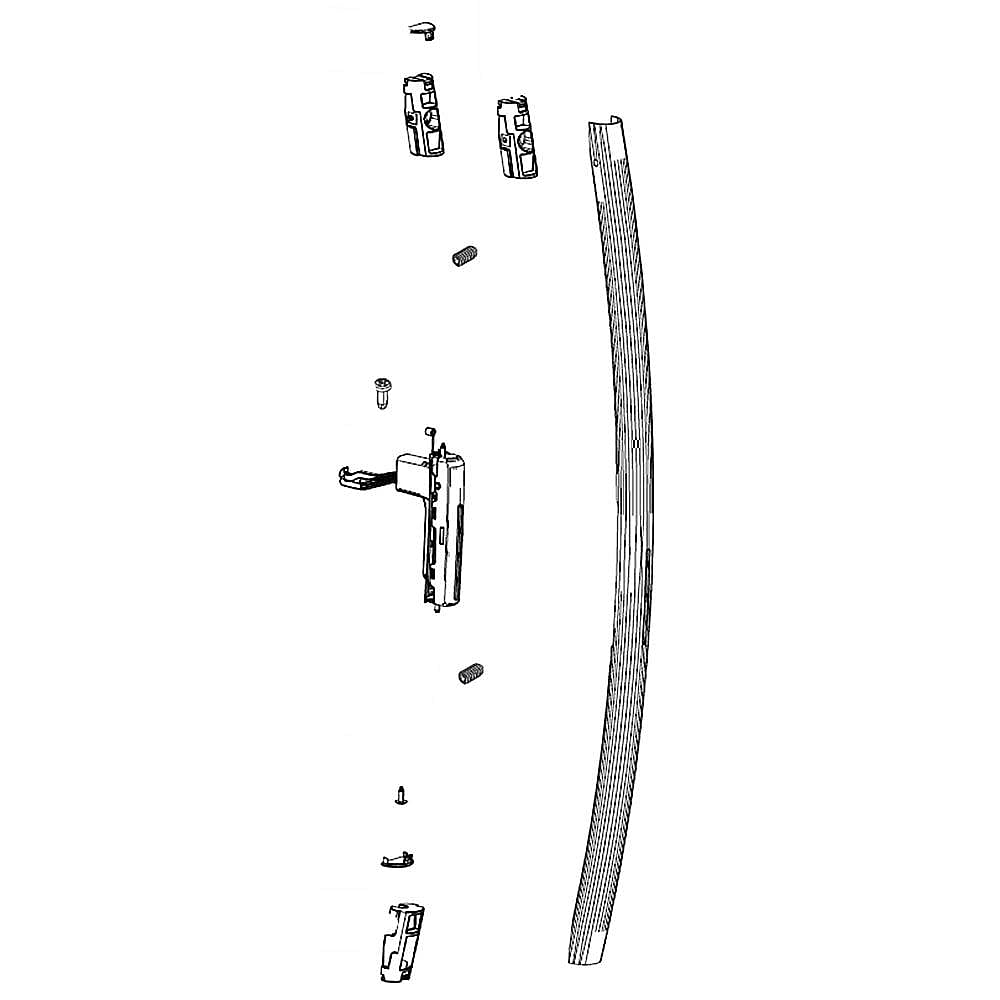Part #da97-15014B, Refrigerator Door Handle Assembly