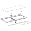 Samsung Refrigerator Crisper Drawer Cover Assembly DA97-15360A