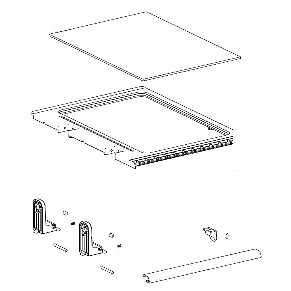Samsung Part #da97-15362A, Refrigerator Shelf