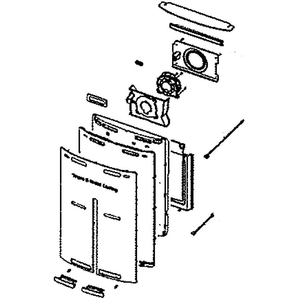 Samsung Part #da97-15409G, Refrigerator Fresh Food Evaporator Cover And Fan Assembly | 26.57 x 15.75 x 4.33