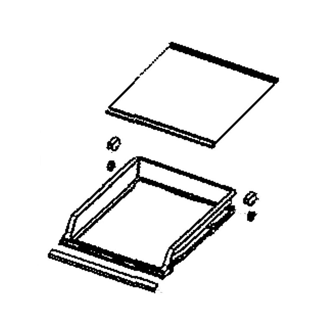 Part #da97-16214B, Refrigerator Freezer Shelf