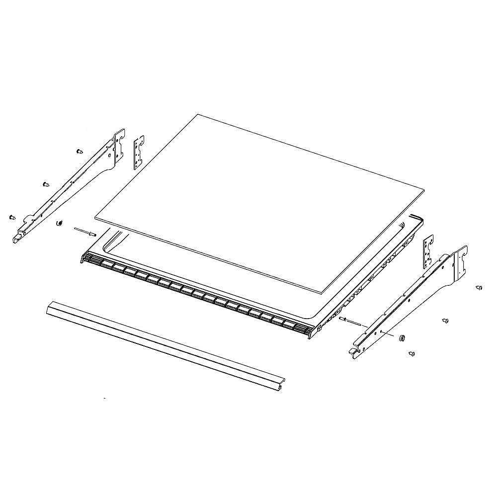 Part #da97-16220C, Refrigerator Shelf Assembly