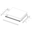 Refrigerator Shelf Assembly for Samsung RF28M9580SR/AA-00 - Part DA97-16220C
