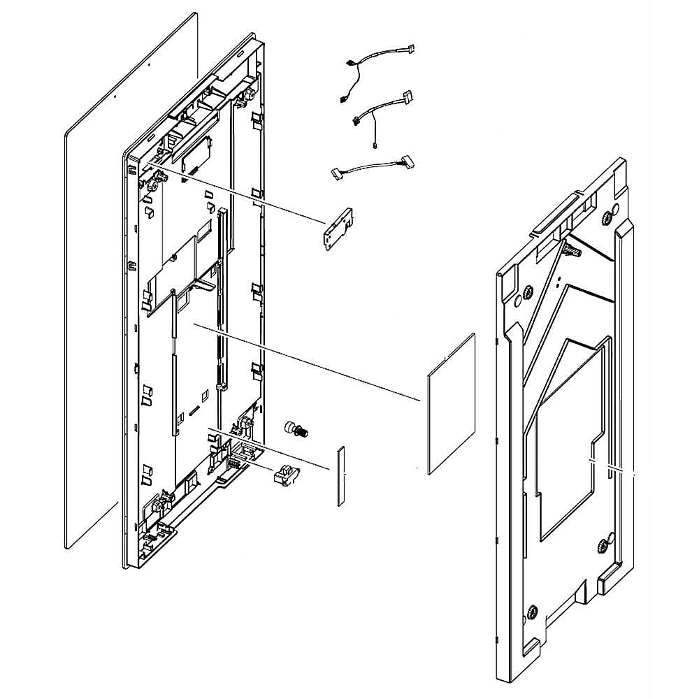 Refrigerator Door Display Assembly