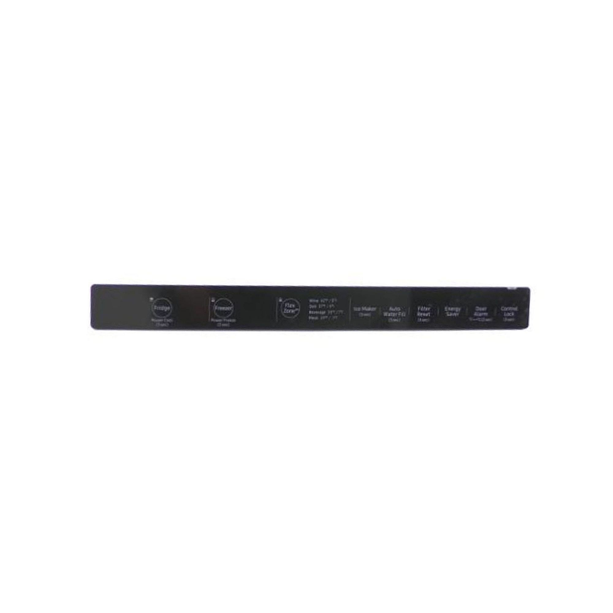 Part #da97-17302D, Refrigerator Control Panel Overlay / 18.74 x 4.57 x 3.39
